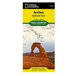 National Geographic 211 Arches National Park Map